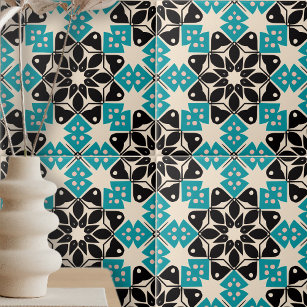 Ceramic Mosaic Tiles Bright Colors Medallions Moroccan Tile Mosaic