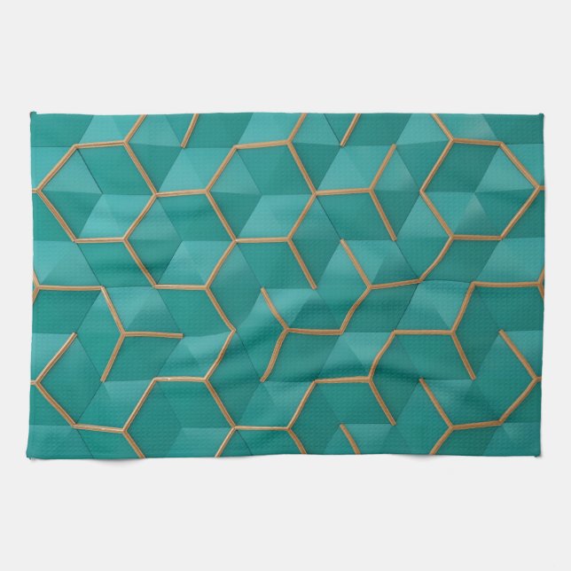 geometric kitchen towel (Horizontal)