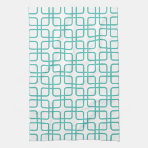 Geometric Kitchen Towel \ Turquoise