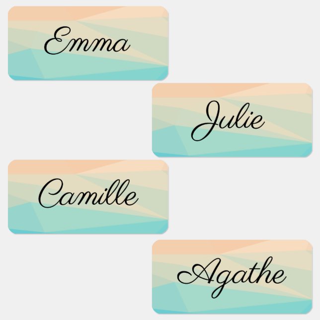 Geometric Labels Labels Children's Clothing (Group)