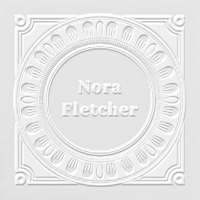 Geometric Leaf Circle Embosser (Design)