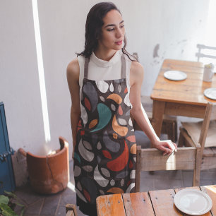Geometric Leaves Apron