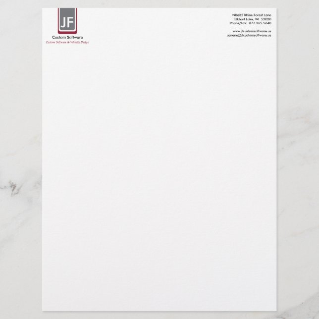 Geometric Letterhead (Front)