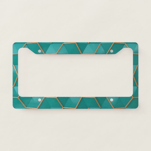 geometric license plate frame (Front)