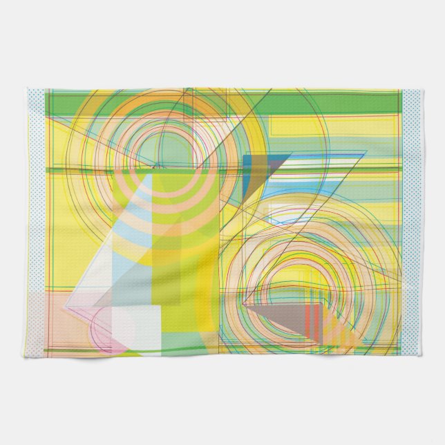 Geometric Line Shapes Towel (Horizontal)