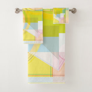 Geometric Line Shapes Towel