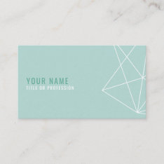 Geometric Lineart Business Card at Zazzle