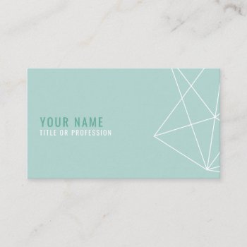 Geometric Lineart Business Card by zazzle_templates at Zazzle