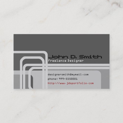 Geometric Lines Business Card