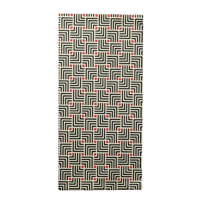 Geometric Lines Pattern Cloth Napkin (Half Fold)