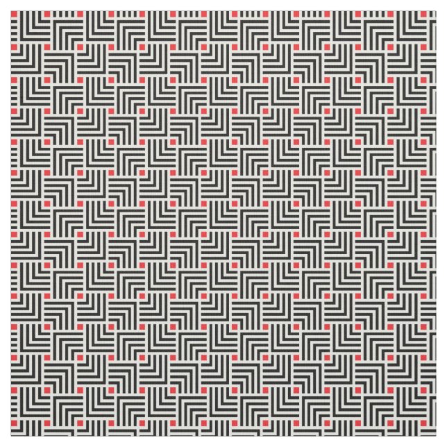 Geometric Lines Pattern Fabric (Swatch)