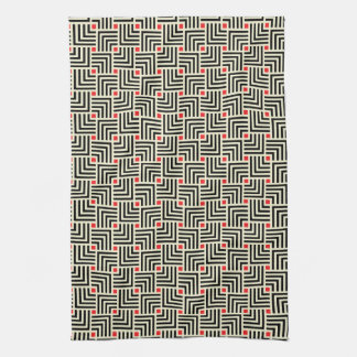 Geometric Lines Pattern Kitchen Towel