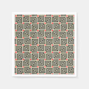 Geometric Lines Pattern Napkins