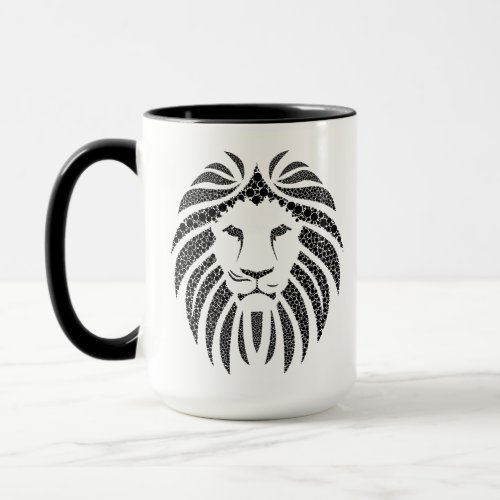 Geometric Lion Coffee Mug