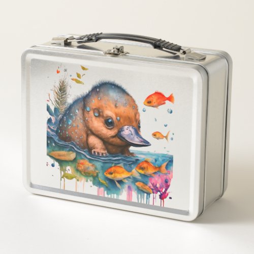 Geometric Lion  Duck Tech Startup Lunch Box