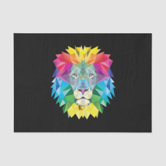 Geometric Lion Head Tissue Paper