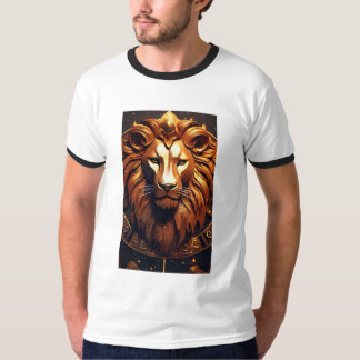 Geometric Lion Logo: Strength in Every Angle"* T-Shirt