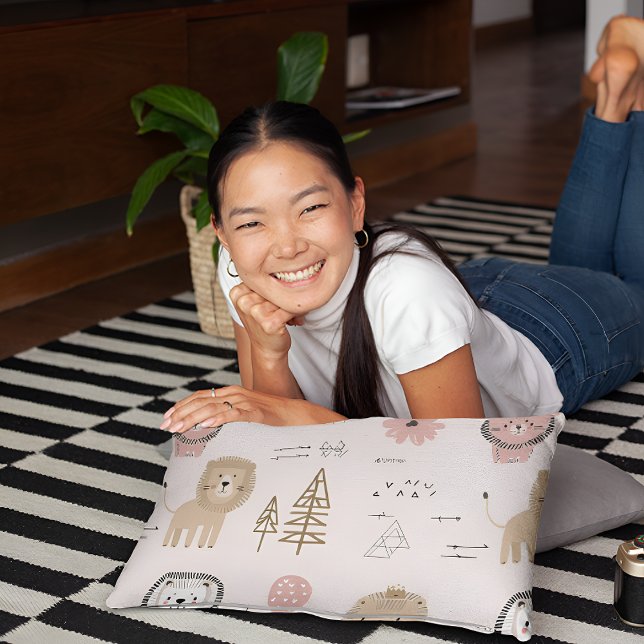 Geometric Lion Pattern Pillowcase (Creator Uploaded)