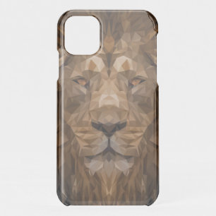 Geometric Lion Portrait iPhone 11 Case