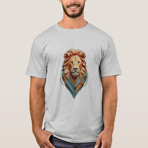 Geometric Lion T_Shirt Collection