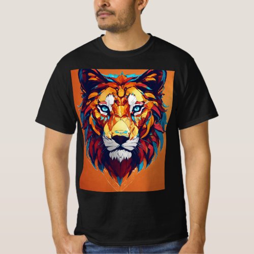 Geometric Lion T_Shirt Designs