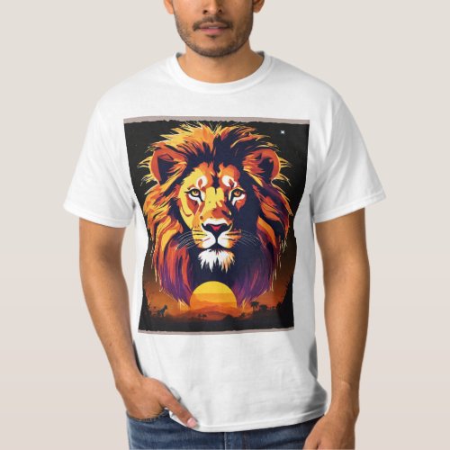 Geometric Lion Unity T_shirt