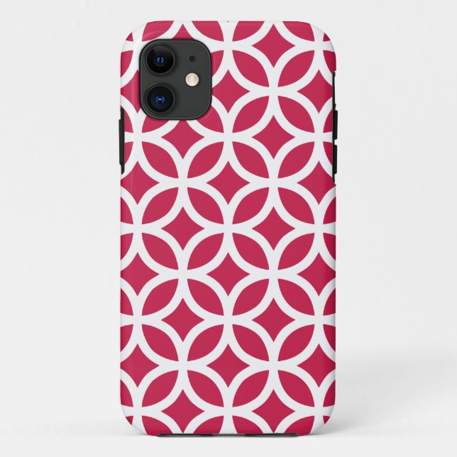 Geometric Lipstick Red iPhone 5 Case (Back)