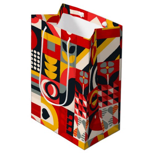 Geometric Love  Medium Gift Bag