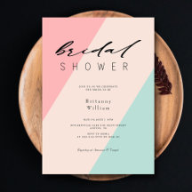 Geometric Love Story Bridal Shower - Customizable