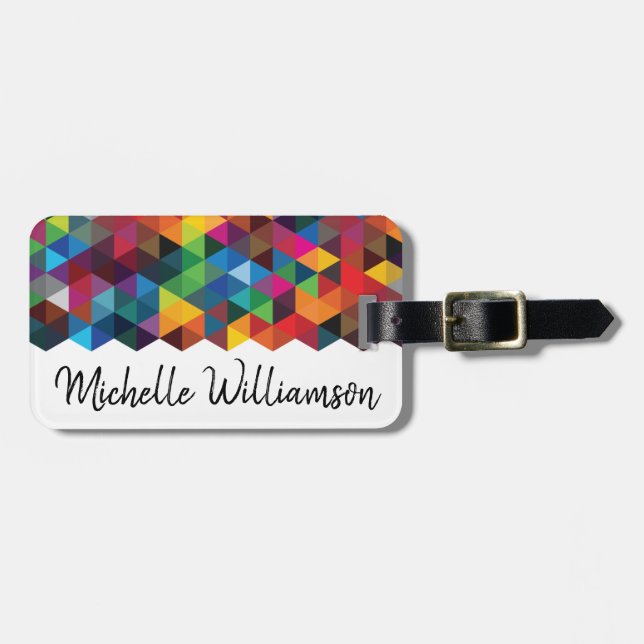 Geometric Luggage Tag (Front Horizontal)