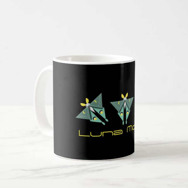 Geometric Luna Moth   Coffee Mug (Front Left)