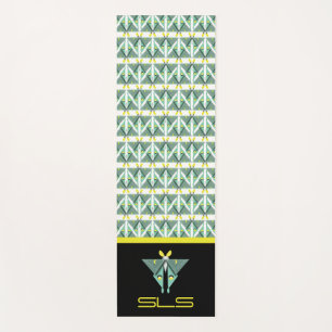 Geometric Luna Moth  Yoga Mat