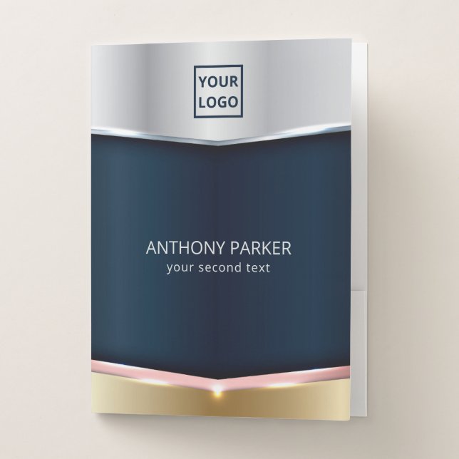 Geometric Luxury Design  Pocket Folder (Front)