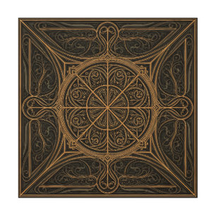 Geometric Luxury Wood Wall Art
