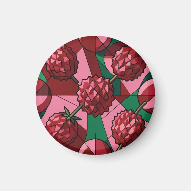 Geometric Lychee Pattern Magnet (Front)
