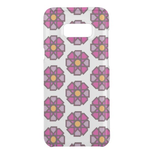 Geometric Magenta Flower Uncommon Samsung Galaxy S8 Case