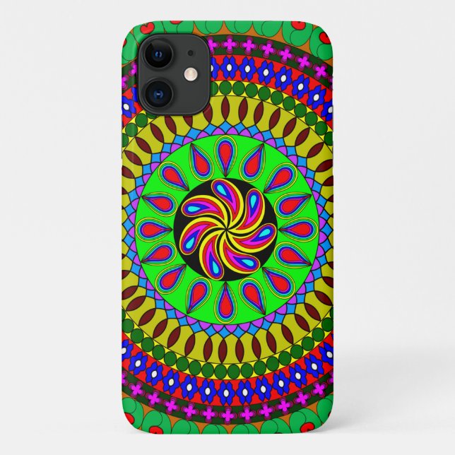 Geometric Mandala Art Design Case-Mate iPhone Case (Back)