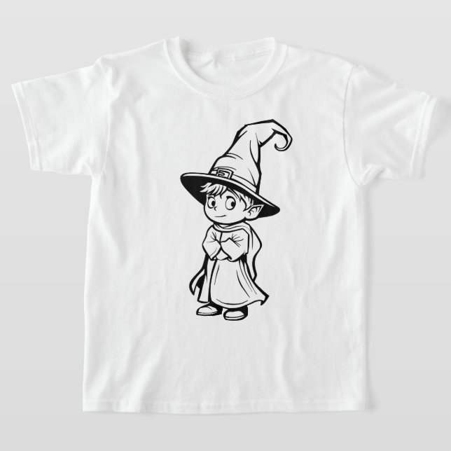 Geometric Mandala Line Art T-Shirt – Modern Abstra (Laydown)