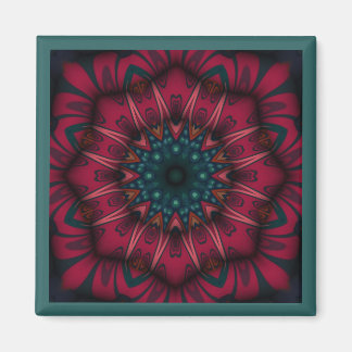 Geometric Mandala Magnet