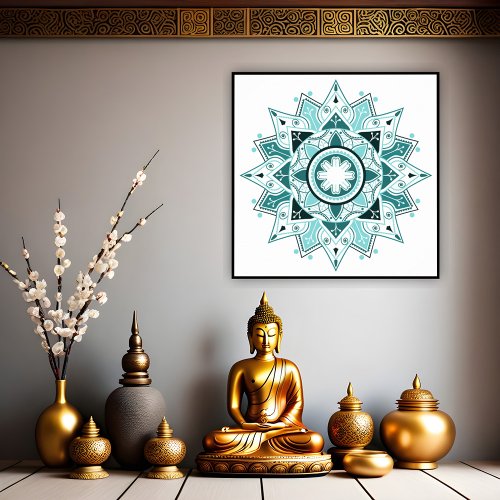 Geometric Mandala Mystical Poster