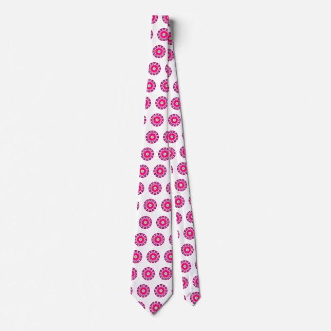 Geometric Mandala Neck Tie (Front)
