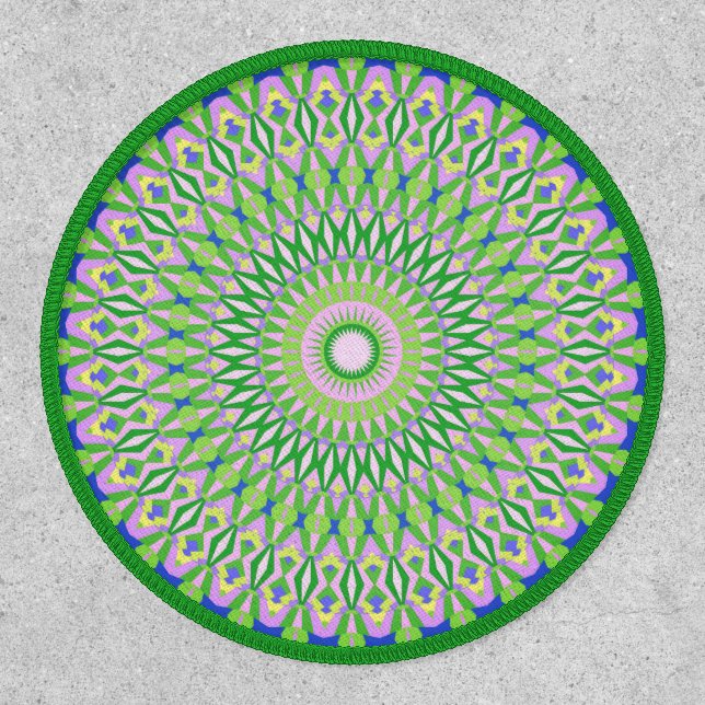 Geometric Mandala Patch (Front)