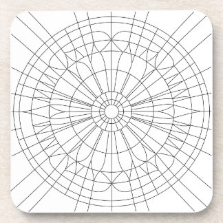 Geometric Mandala Pattern Beverage Coaster