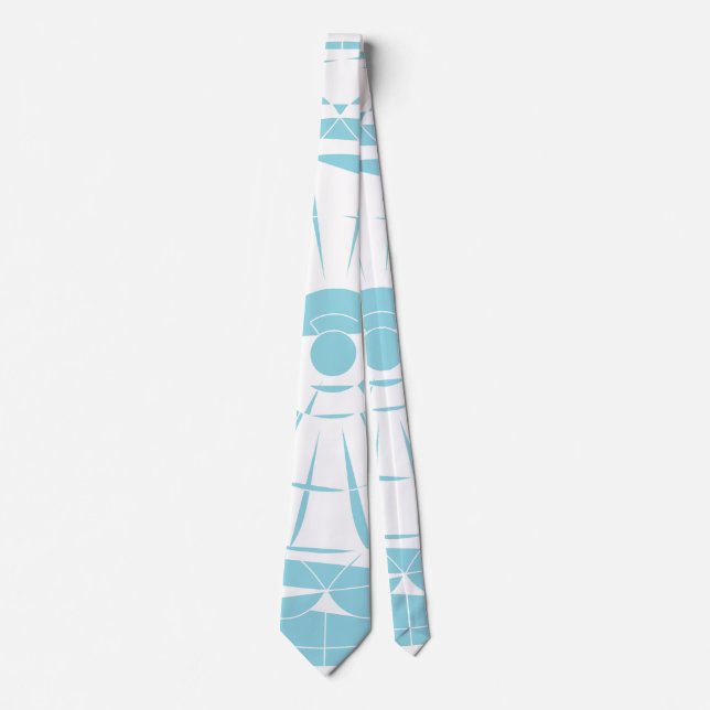 Geometric Mandala Pattern Neck Tie (Front)