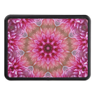 Geometric Mandala Pink Flower Pattern-67545 Hitch Cover
