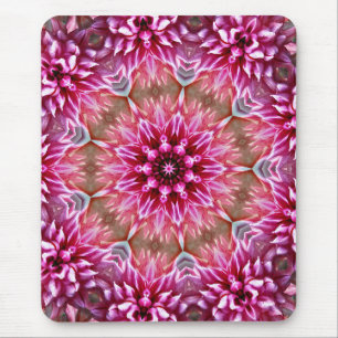 Geometric Mandala Pink Flower Pattern-67545 Mouse Pad