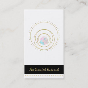 *~* Geometric Mandala Sacred Geometry Boho Gold Business Card