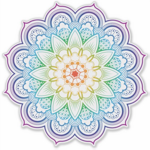 Geometric Mandala transparent Sticker