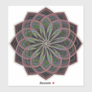 Geometric Mandala transparent Sticker