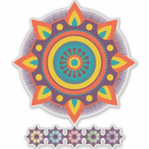 Geometric Mandala transparent Sticker